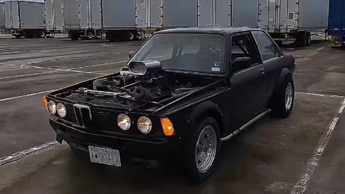 Small-block BMW 320i sounds like it escaped a Dallas drag strip