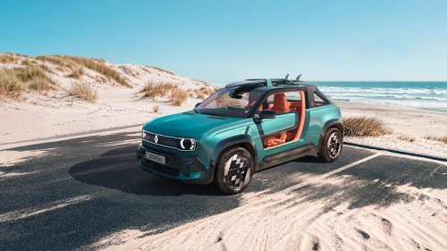 Renault, El Renault que nació como eléctrico polivalente se transforma en un buggie playero con 4x4