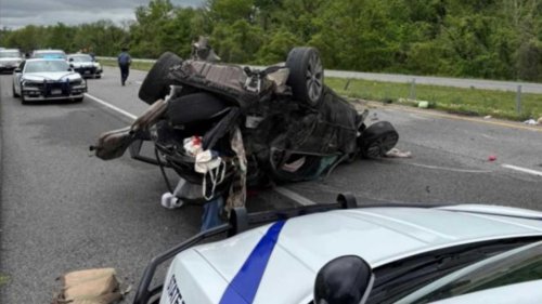 Chevy, Chevy Malibu loses control and crashes at more than 140 mph