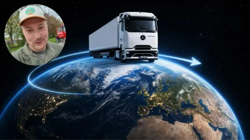 ¿Un camión eléctrico y una vuelta al mundo? Tobias Wagner, Elektrotrucker, se ha planteado el reto de conseguirlo