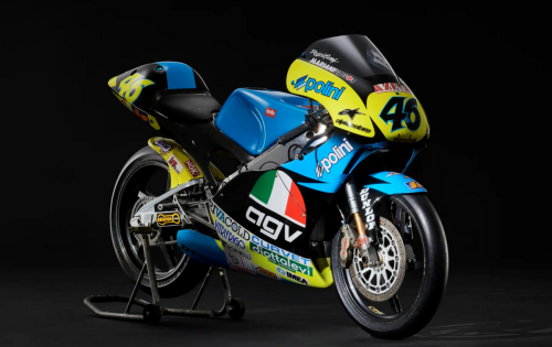 Vendida la Aprilia RS125R con la que Valentino Rossi ganó su primera carrera de 125cc