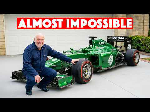 UK man pays $6,700 for totaled F1 car and spends the next 10 years rebuilding it completely in his home garage