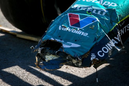 Así ha quedado el monoplaza de Alonso tras el accidente