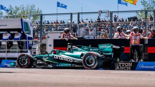 Alonso, contra el muro en la clasificación sprint: 