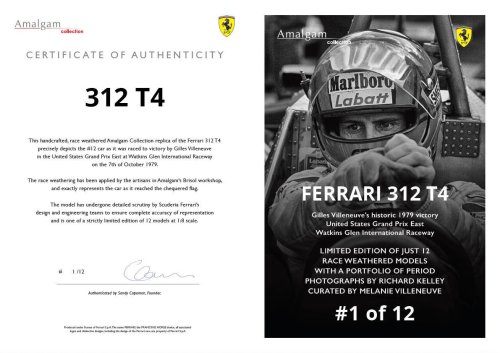 Ferrari, Un Ferrari homenaje a Gilles Villeneuve: un recuerdo muy especial que solo tendrán 12 afortunados
