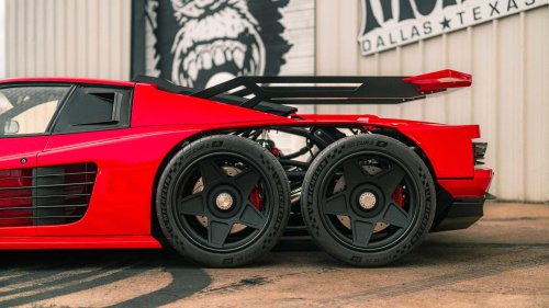 Ferrari, Gas Monkey Garage finally reveals the world's only 6-wheeled Ferrari