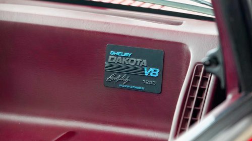 Shelby once put a massive V8 in this tiny Dodge truck