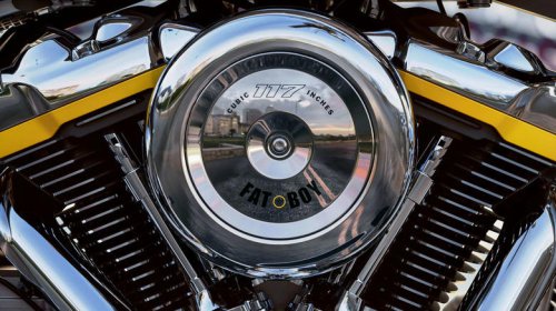 How much horsepower does the Harley-Davidson 117 engine have?