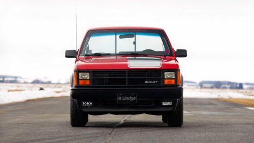 Shelby once put a massive V8 in this tiny Dodge truck