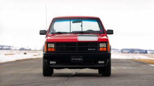 Shelby once put a massive V8 in this tiny Dodge truck