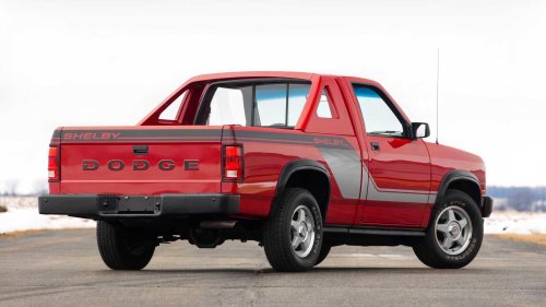 Shelby once put a massive V8 in this tiny Dodge truck