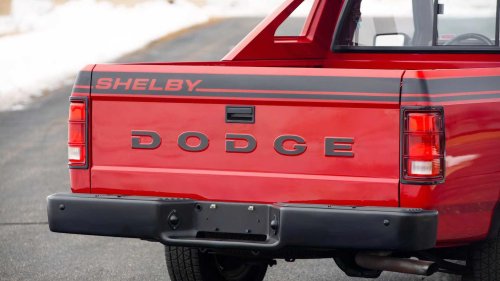 Shelby once put a massive V8 in this tiny Dodge truck