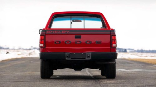 Shelby once put a massive V8 in this tiny Dodge truck