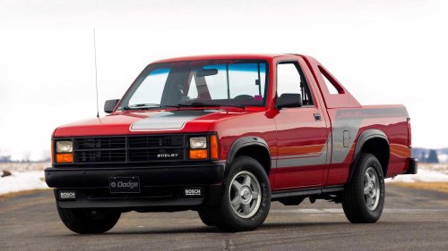 Shelby once put a massive V8 in this tiny Dodge truck