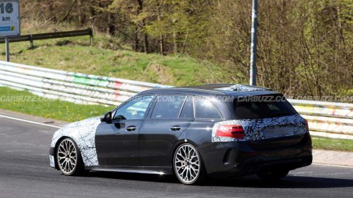 New Mercedes-AMG C-Class wagon spied hiding 50% more cylinders