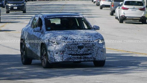 Spied: The smallest Mercedes SUV will get a very big screen