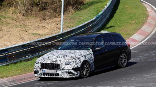 New Mercedes-AMG C-Class wagon spied hiding 50% more cylinders