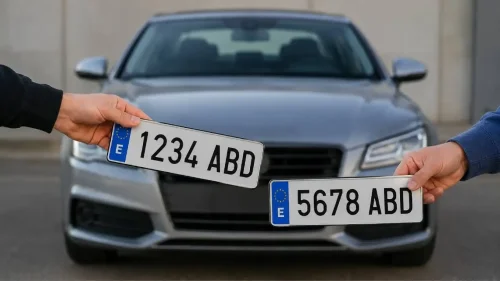 Cambiar la matrícula de un coche: la ley lo permite, pero solo en estos casos