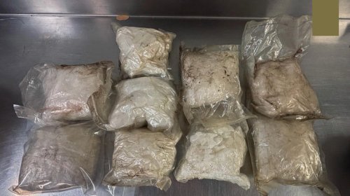 Salvage yard finds nine pounds of meth stashed inside a junk car's door