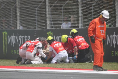 Las impactantes imágenes tras el accidente de Álex Márquez en Montmeló