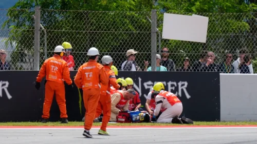 Así ha sido la durísima caída de Álex Márquez en el Gran Premio de Cataluña
