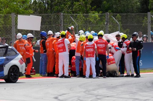 Las impactantes imágenes tras el accidente de Álex Márquez en Montmeló