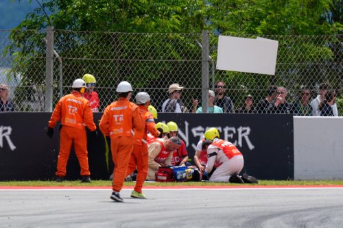 Las impactantes imágenes tras el accidente de Álex Márquez en Montmeló