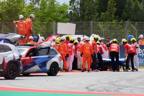 Las impactantes imágenes tras el accidente de Álex Márquez en Montmeló