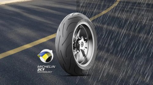What does 2CT mean on Michelin's motorcycle tires?