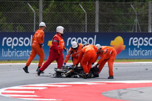 Las impactantes imágenes tras el accidente de Álex Márquez en Montmeló