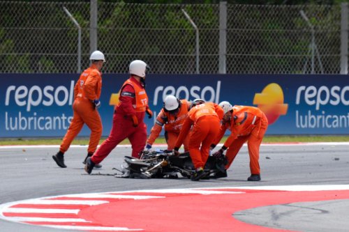 Las impactantes imágenes tras el accidente de Álex Márquez en Montmeló