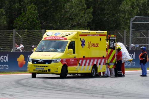 Las impactantes imágenes tras el accidente de Álex Márquez en Montmeló
