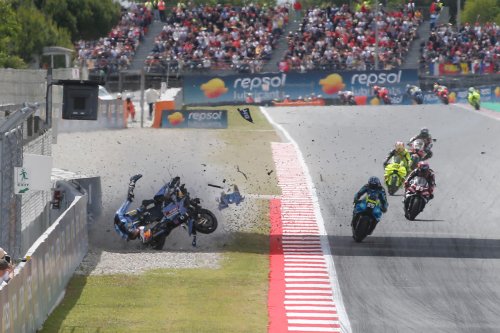 Las impactantes imágenes tras el accidente de Álex Márquez en Montmeló