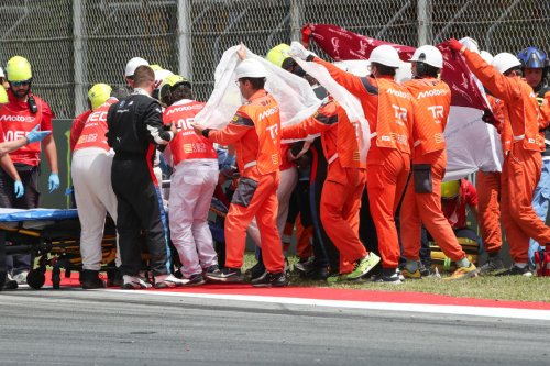 Las impactantes imágenes tras el accidente de Álex Márquez en Montmeló