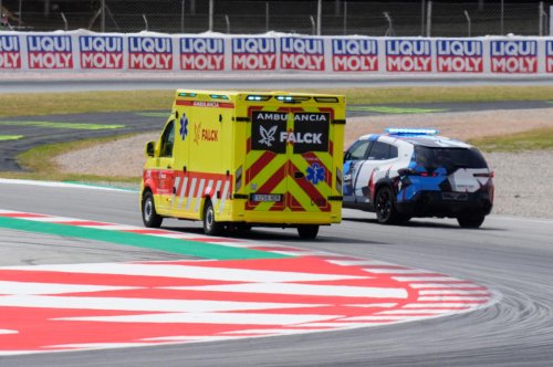 Las impactantes imágenes tras el accidente de Álex Márquez en Montmeló