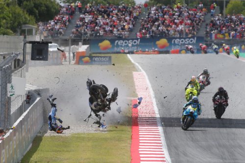 Las impactantes imágenes tras el accidente de Álex Márquez en Montmeló