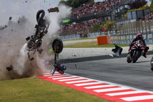 Las impactantes imágenes tras el accidente de Álex Márquez en Montmeló