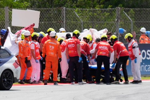 Las impactantes imágenes tras el accidente de Álex Márquez en Montmeló