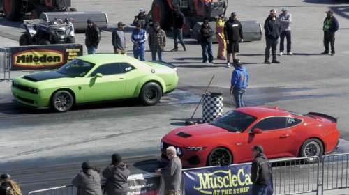 Dodge, A 750 HP Mustang took on a Dodge Demon and the results weren't even close