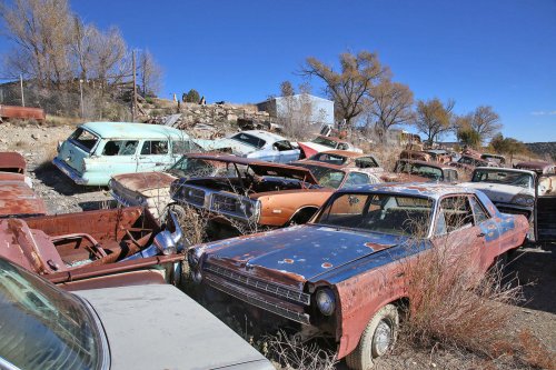 Junkyard discoveries of Ulibarri’s Auto Towing Service in Las Vegas, New Mexico