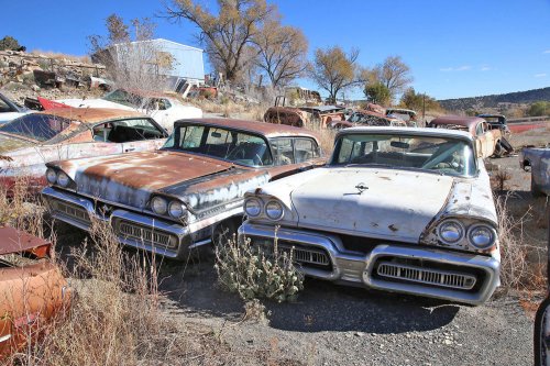 Junkyard discoveries of Ulibarri’s Auto Towing Service in Las Vegas, New Mexico