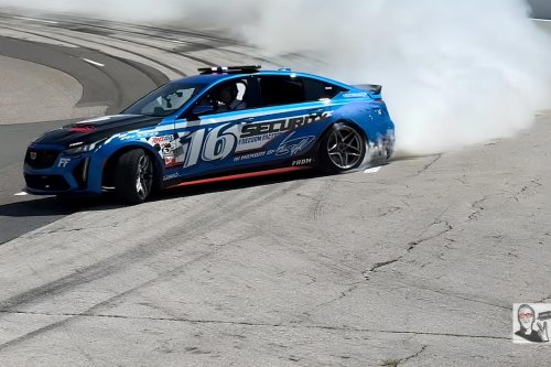 Dale Earnhardt Jr. walked into a suit-and-tie ambush, then rode shotgun in a drifting Cadillac