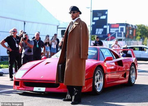Ferrari, Ferrari F40, Lewis Hamilton poses with his new £3M Ferrari F40 at the Italian Grand Prix