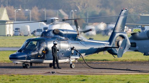 What type of fuel do helicopters use?