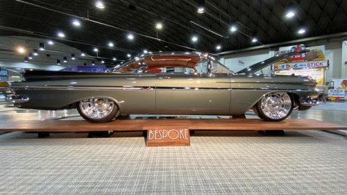 Chevy, 1959 Chevy Impala Wins the Slonaker Award at the Grand National Roadster Show 2024
