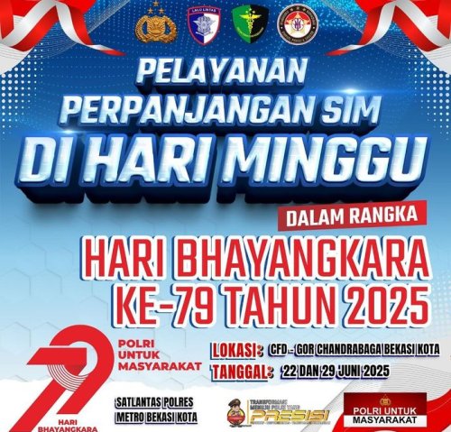 Jarang Ada Bekasi Buka Perpanjang SIM di Hari Minggu, Ini Lokasinya