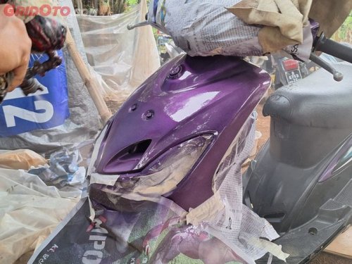 Cara Ngecat Ulang Body Motor Tanpa Perlu di Lepas, Kuncinya di sini