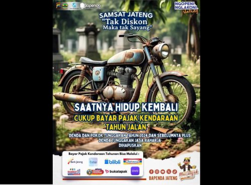 Pemutihan Pajak Kendaraan di Jateng Top Markotop, Bapenda Dapat Cuan Segar Rp 735 Miliar