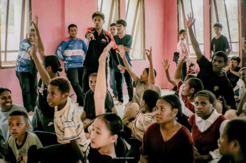 Intip Aksi Nyata Baksi Sosial Klub Motor SSFC Pengda Sorong di Panti Asuhan