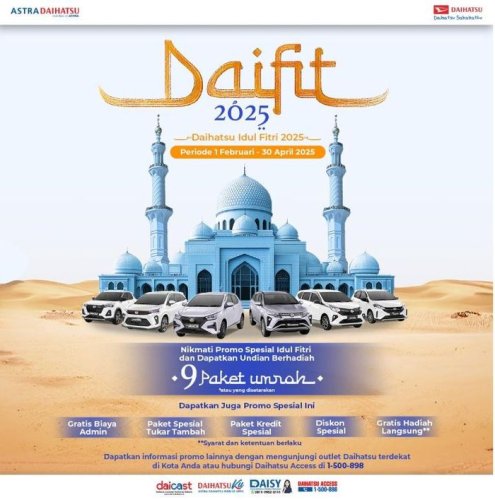 Daihatsu, Beli Mobil Baru Daihatsu Bisa Berangkat Umroh, Berlaku Enggak Lama Lagi